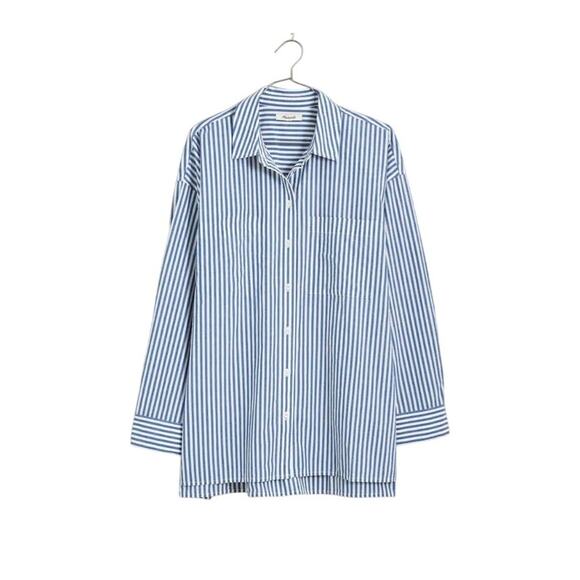 Madewell Tops - New Madewell The Signature Poplin Oversized Shirt Size M